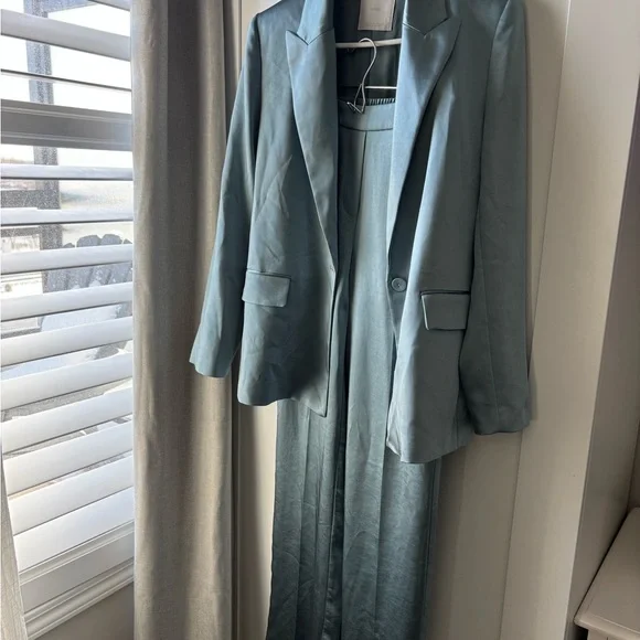 Mango Light Blue Blazer - Picture 2 of 2